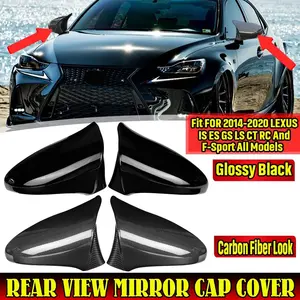 M Style Rear View <b>Mirror</b> Cover Side <b>Mirror</b> <b>Shell</b> for LEXUS IS ES GS LS CT RC F-Sport LHD 2014-2020 Rearview <b>Mirror</b> Cover Cap - Product Image 1