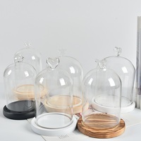 Verre borosilicaté de haute qualité pour globe à eau en forme de dôme, sphère vide à remplir pour présentation DIY, mini figurine, décoration moderne pour la maison, Halloween, Noël