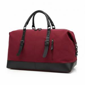 Bolsa de Lona Extra Grande Personalizada OEM, Bolso de Mano, Bandolera, Bolsa de Viaje para Fin de Semana, Cierre de Cremallera, Correa Ajustable - Product Image 3