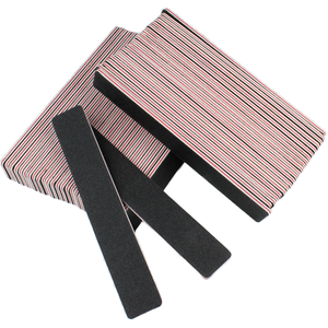 Limeur à ongles <span class=keywords><strong>noir</strong></span> <span class=keywords><strong>pas</strong></span> <span class=keywords><strong>cher</strong></span> centre en plastique rouge qualité normale 100/180 lime à ongles - Product Image 1