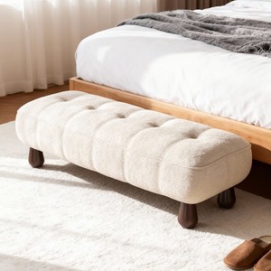 เก้าอี้ยาวหุ้มเบาะสไตล์นอร์ดิก บุด้วยโฟมแบบทัฟท์ สำหรับห้องนั่งเล่น - Product Image 4