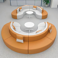Ensemble de canapés modulaires incurvés en forme de S, banc incurvé sur mesure en gros pour bibliothèque, école, hall d'accueil et salle d'attente