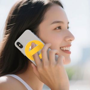 Modern Eco-Friendly Silicone Phone Ring Holder UV Printing Suction Cup 360 Rotatable Phone Grip Stand - Product Image 5