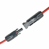 Precio de fábrica Cable de extensión de panel solar de 50 pies 2.5mm2 4mm2 8mm2 Cable de cobre con conector macho hembra para panel solar RV