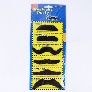DAMAI Mustaches Self Adhesive Novelty Colorful Moustaches Fiesta Masquerade Party Supplies Halloween Costume for Adult Kids - Product Image 6