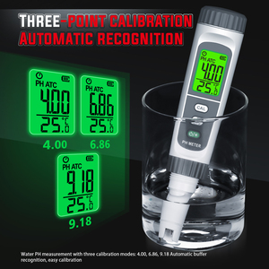 Medidor de <span class=keywords><strong>pH</strong></span> Tipo Pluma Recargable GVDA, Probador de Calidad del Agua Profesional, Probador de <span class=keywords><strong>pH</strong></span> Digital con Precisión de 0.01, Batería de Litio OEM - Product Image 5
