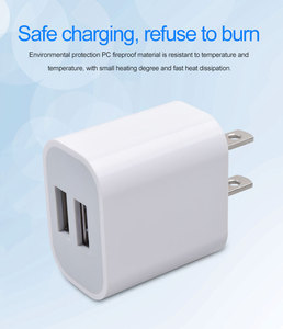 <span class=keywords><strong>Cargador</strong></span> de Pared Rápido de 10 W con Doble USB de 5 V y 2 A para <span class=keywords><strong>iPhone</strong></span> 14/13/12/<span class=keywords><strong>11</strong></span>, <span class=keywords><strong>Adaptador</strong></span> de Corriente USB A con Enchufe Estadounidense de 5 V y 2 A, <span class=keywords><strong>Cargador</strong></span> de Pared para Teléfono Móvil - Product Image 4