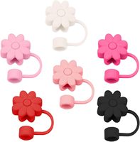 Housses et couvercles en paille en silicone pour tasses Stanley 30/40Oz, anti-poussière, durables, réutilisables, design de fleurs élégant