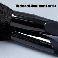 Set Kuas Makeup Profesional Berkualitas Tinggi, Eksklusif, Custom Private Label Hitam 13 Buah, Foundation 500