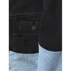 Manufacturer Custom Unique Style <b>Smart</b> <b>Casual</b> Windproof Eco-Friendly Vintage Color Block Denim <b>Jackets</b> for <b>Men</b> - Product Image 6