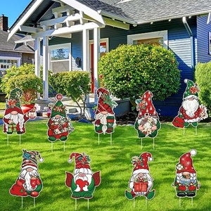 Letreros Navideños para Jardín, Adornos de Gnomos, Estacas para Jardín, Decoraciones para Exteriores, Césped, Patio, Camino, Invierno y Festividades - Product Image 5