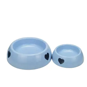 Eco Friendly Biodegradable Pet bowl For Dog Cat Water Food Feeding Dish EXW Proable Pet Basin Plastic Hollow solid Bowl