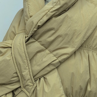 Veste longue matelassée pour femme - Manteau élégant à capuche avec col écharpe intégré, coupe oversize, chaud et rembourré, pour l'hiver, chauffant et écologique