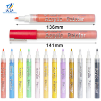 Lot de 36 stylos à peinture acrylique, marqueurs pour la décoration de tasses, céramique, verre, métal, bois