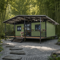 Maison conteneur mobile de 40 pieds à deux ailes avec aménagement flexible, bâtiment préfabriqué modulaire pour logement agricole, atelier et projets