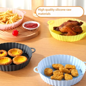 Tappetino in Silicone Premium per <span class=keywords><strong>Friggitrice</strong></span> <span class=keywords><strong>ad</strong></span> <span class=keywords><strong>Aria</strong></span> e Stampo per Torte Antiaderente, Resistente al Calore, Riutilizzabile, Facile da Pulire, per Cottura Sana - Product Image 5