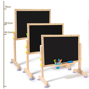 ขาตั้ง<span class=keywords><strong>วาด</strong></span>รูปเด็กแบบไม้สองด้าน กระดานไวท์บอร์ด กระดานดำ ปรับระดับได้ ของเล่นศิลปะ งานฝีมือ มอนเตสซอรี่ ของขวัญเพื่อการศึกษา - Product Image 4