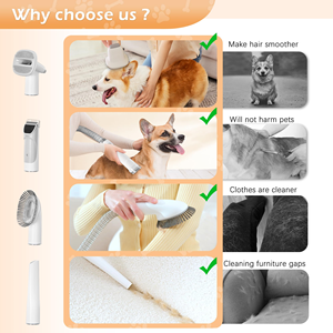 Aspirateur à poils d'animaux sans fil 2,3 L - Aspirateur rechargeable pour chiens et chats 2 en 1 avec brosse, faible bruit, pour la maison, la voiture, le canapé - Product Image 6