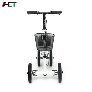 ホットセール！操縦可能な経済的な折りたたみ式スチール製ニーウォーカー（バスケット付き）、松葉杖の代替、障害者用ニーウォーカー - Product Image 4