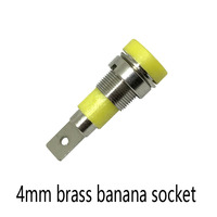 Connecteur banane pour panneau d'alimentation avec isolation ABS et contact en cuivre de 4 mm