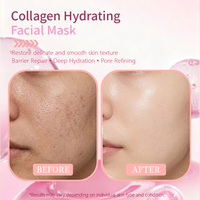 Masque hydratant nuit OEM au collagène fermenté et à l'acide hyaluronique, raffermissant, minimisant les pores, améliorant l'élasticité, non parfumé