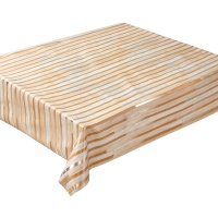 Nappe en PVC imprimée sur mesure, lavable, antidérapante, motif géométrique élégant à rayures pour cuisine, hôtel, banquet, fête
