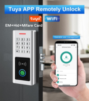 Sistema de Control de Acceso Inteligente con Teclado, Tuya Wifi, Exterior, Impermeable, Control de Acceso Biométrico por Huella Dactilar, Teclado Físico