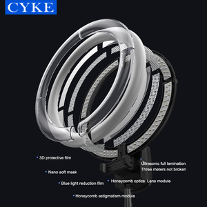 CYKE Lumière Annulaire <span class=keywords><strong>Selfie</strong></span> Sans Fil Pliable de 10 Pouces avec Trépied Portable Boîtier Rechargeable à LED YY-1 - Product Image 6