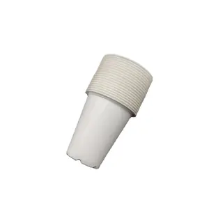 Logo personalizzato stampato chiaro bianco 10oz PP monouso in plastica Boba succo di tè Energy Drink Cup