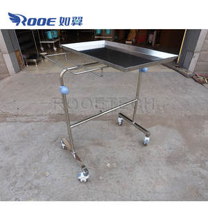 BSS001 चिकित्सा ऑपरेटिंग कमरे में साधन स्टेनलेस स्टील सर्जिकल मेयो टेबल ट्राली - Product Image 5