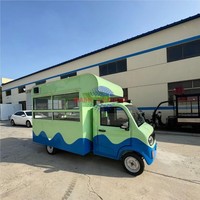 Chariot de vente ambulant électrique à trois roues, idéal pour la vente de snacks, glaces et autres produits, à prix abordable et très demandé.