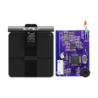 Timbangan Berat Badan dan Lemak Tubuh Pintar Evoflint CS092 ODM ESP32 PCBA Bio Impedance AI Analisis Kesehatan Aplikasi Seluler Kustom Tembaga
