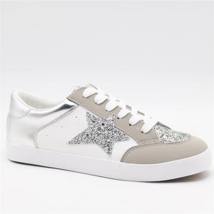 Simple Designer Sneakers rétro plat à lacets marque chaussure de sport vintage unisexe super star chaussures vulcanisées - Product Image 1