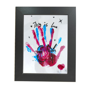 Vente en gros <span class=keywords><strong>de</strong></span> cadres familiaux pour la peinture DIY cadres photo en bois massif avec <span class=keywords><strong>empreinte</strong></span> <span class=keywords><strong>de</strong></span> <span class=keywords><strong>main</strong></span> sertis <span class=keywords><strong>de</strong></span> pigments - Product Image 3