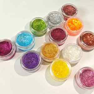 LKCH Newest Custom Logo High <b>Pigmented</b> Metallic Creamy <b>Eyeshadow</b> & Glitter Gel for Face & Body Use 17g Fashion - Product Image 3