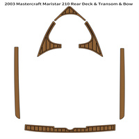Tapis de pont arrière pour bateau Mastercraft Mari Star 210 2003, en EVA imitation teck, style SeaDek, auto-adhésif, type Gatorstep