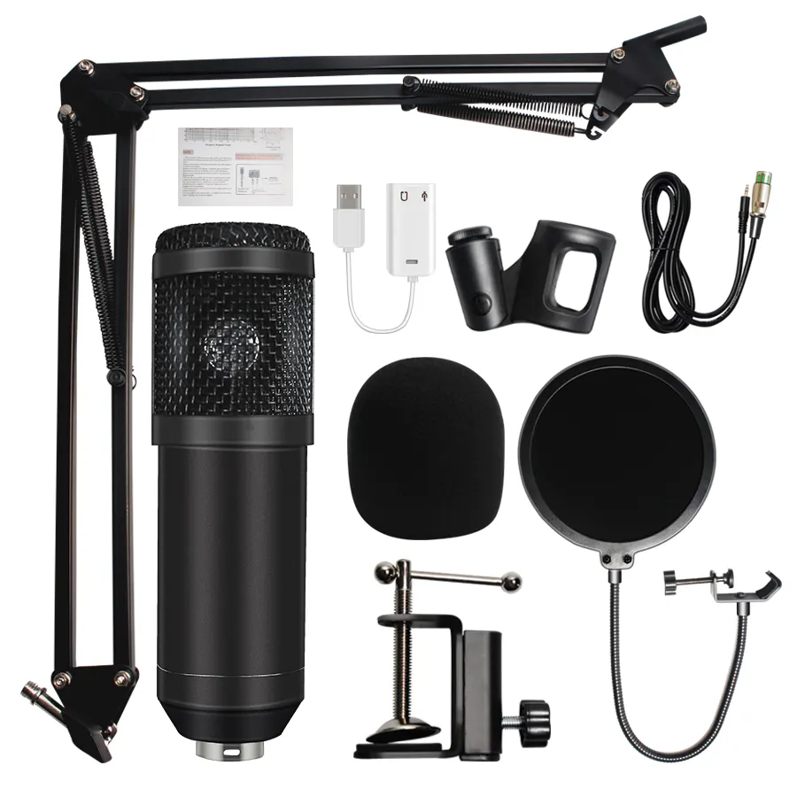 Mic Condenser Bm 800 Micro BM800, Thu Âm Chuyên Nghiệp Cho Máy Tính Karaoke KTV