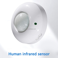 SLS 360 Degrés Réglable Infrarouge PIR Capteur Commutateur Capteur de Mouvement pour Plafond LED Contrôle de la Lumière pour Maison Hôtel Utilisation Linux