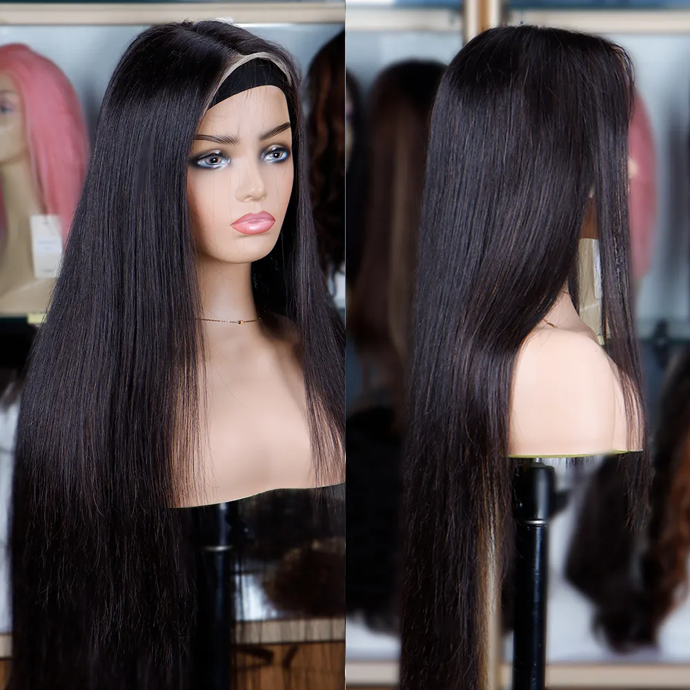 Kambodscha nisches Haar mit 180 Dichte 100% Virgin Raw Unverarbeitete Perücken, Pre Zupfen Raw Virgin Hair Perücke, 100% Großhandel Virgin Brazilian Perücken