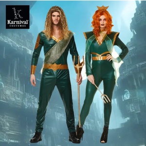 ODM Hombres Halloween Carnival Party Cosplay Disfraz TV Movie Inspirado Atlantis Sea King Venta completa ODM Top y pantalones - Product Image 1
