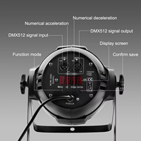Projecteur de scène LED Par 64 RGBW 54x3W DMX512 8CH, CRI élevé Ra95, IP20, lumière de lavage dimmable pour discothèque, bar, KTV