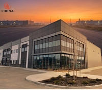 Hangar de Acero Prediseñado para Aviones, Resistente a Altas Cargas de Viento, Taller de Mantenimiento de Aeronaves, Edificio de Aeropuerto, Anticorrosión