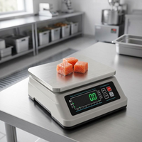 Balance de cuisine commerciale étanche ACS-ZE311S à grande plateforme, capacité 3 kg, avec prise de charge étanche