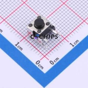 TS-1093E-A3B3-D2 Tactile Switch Through hole Component THT Switch Single Pole Single Throw Round Button 2.5N Right Angle Insert - Product Image 1