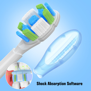 Adatto per Mi Home Soundwave spazzolino elettrico spazzolino da denti spennellare testina 4-Pack pulizia e cura testina di ricambio - Product Image 4