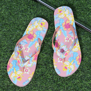 Infradito estivo personalizzato da spiaggia per <span class=keywords><strong>donna</strong></span> pantofola <span class=keywords><strong>con</strong></span> plateau a punta quadrata <span class=keywords><strong>con</strong></span> stampa floreale Logo leggero personalizzabile - Product Image 3