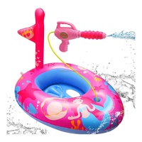 Bouée gonflable en PVC durable et pliable pour enfants, pistolet à eau, 3-8 ans, filles, piscine, plage, sport aquatique, fête d'été