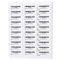 Étiquettes d'expédition A4 pour produits SKU, 30 pièces par feuille, autocollantes, étiquettes FBA, créez vos propres étiquettes de code-barres