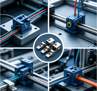 Support de filament à sertir en acier inoxydable usiné CNC sur mesure - Pince métallique de brochage haute précision pour extrudeuse d'imprimante 3D
