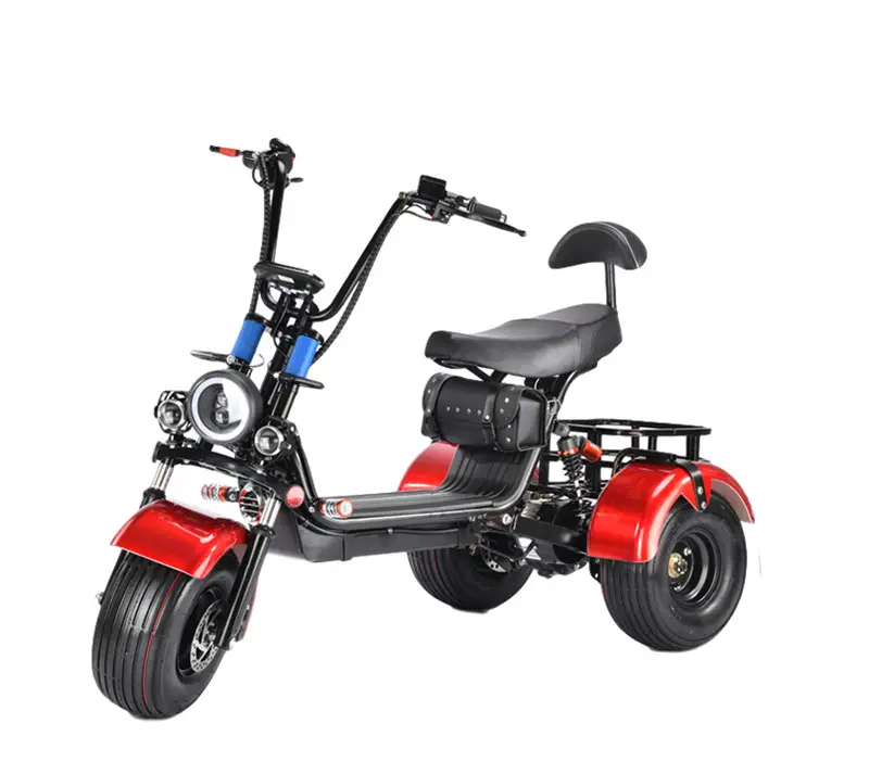 Tricycle électrique à trois roues, nouveau design, gros pneu, vtt, Tricycle adulte, 3 roues, moto